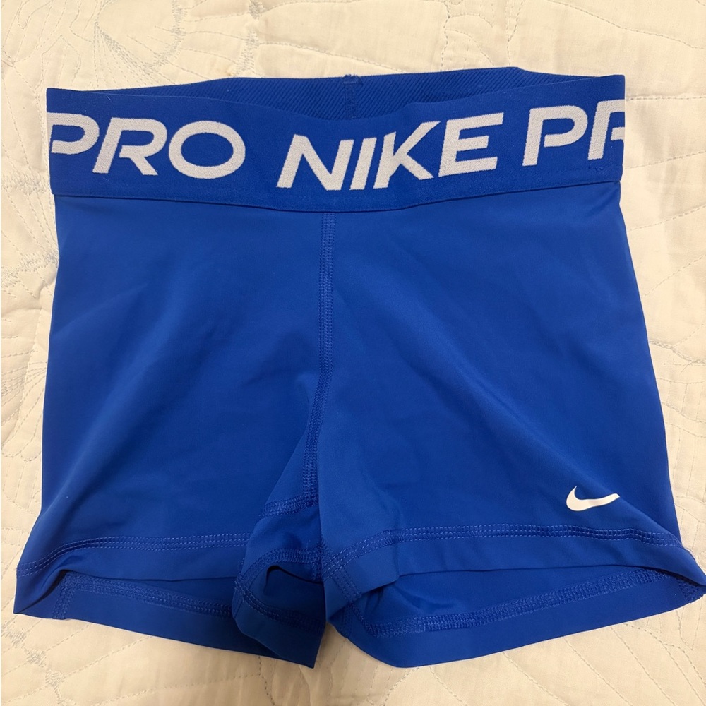 Nike Pro Dri-FIT Blue Shorts